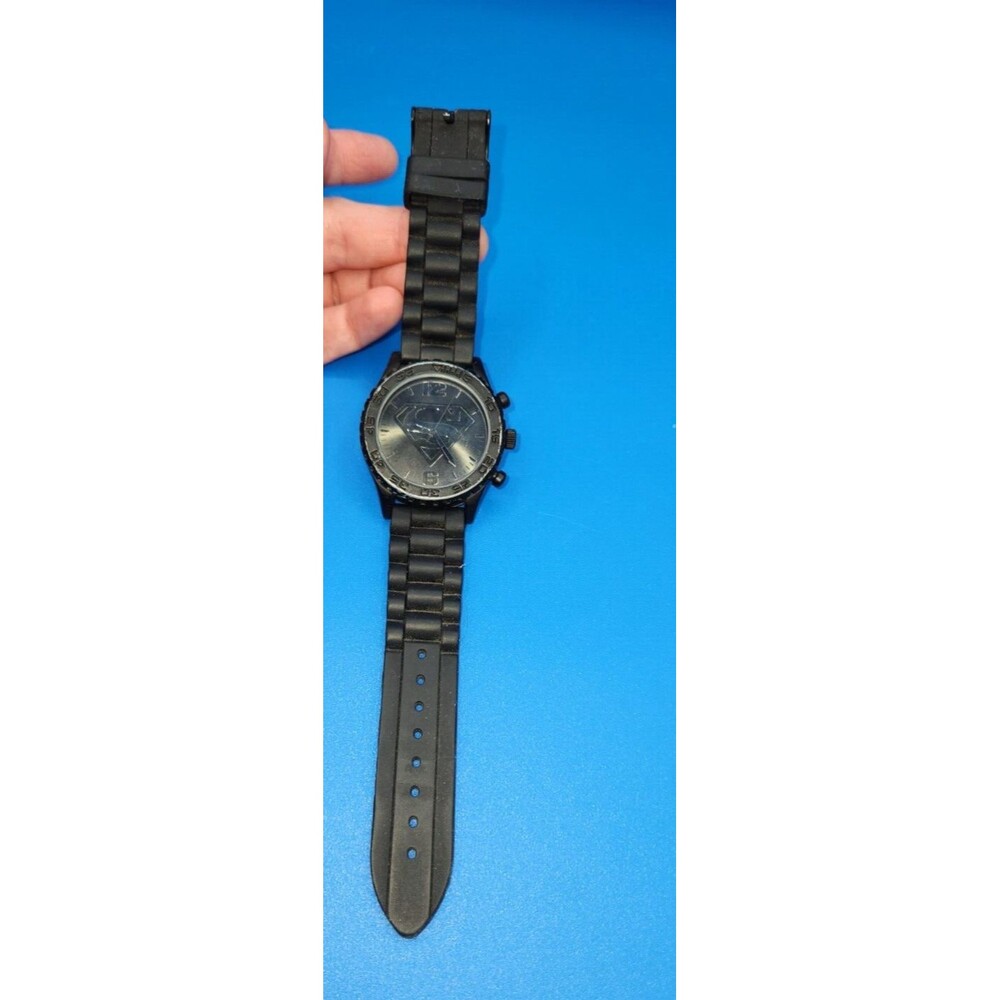 Accutime DC Comics Superman Watch Needs Battery Black SR626SW